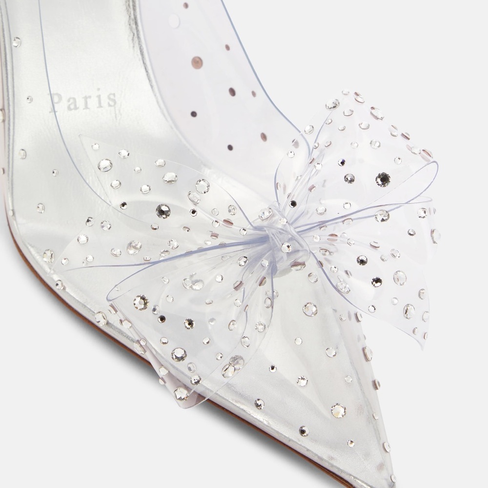 CHRISTIAN LOUBOUTIN Jelly 80 crystal embellished PVC pumps Size 39 NEW - Picture 6 of 6